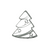 Christmas Tree with Internal Detail 7.2cm Cookie Cutter Stainless Steel